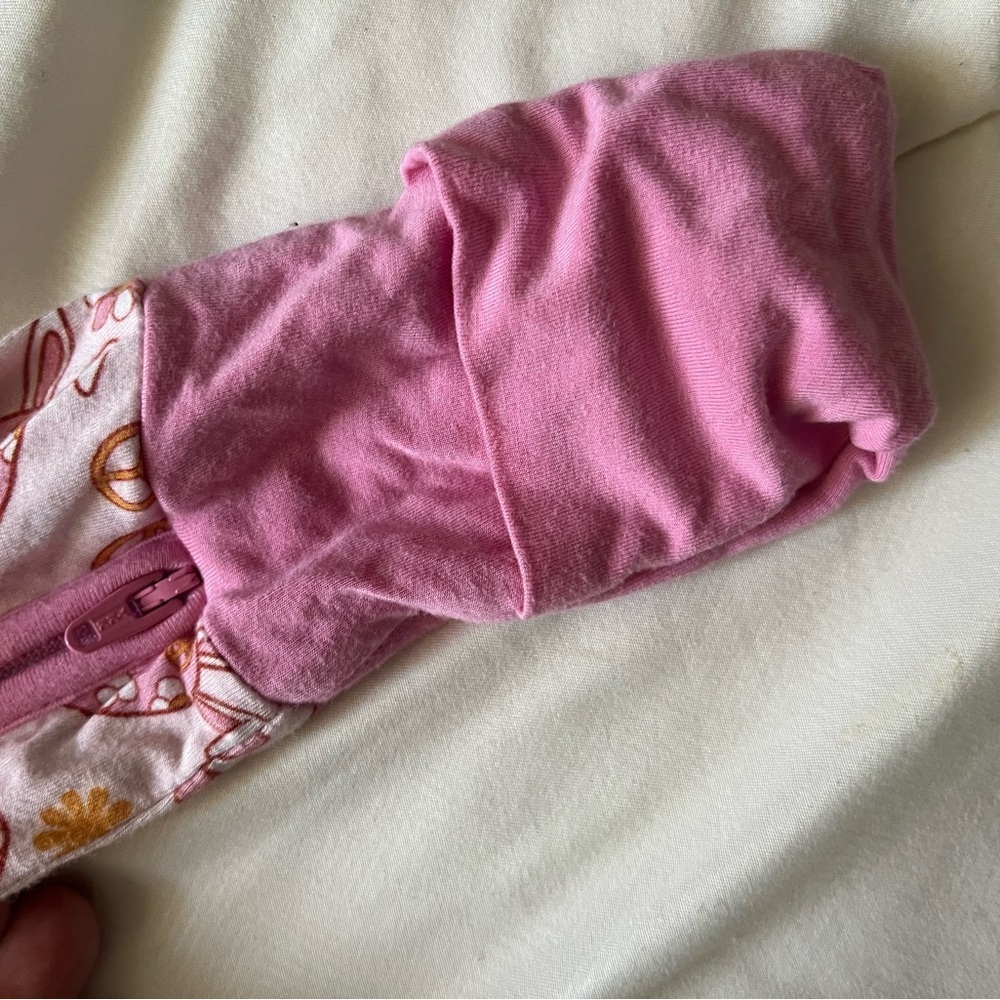 Dreamy Zzz Girls 18-24 Month Bunny Bamboo Zippy One Piece Pajamas Sleeper - Picture 8 of 9